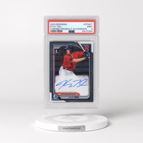 2024 Bowman Chrome Prospect Autographs #CPAKT Kyle Teel (PSA 9 MINT)