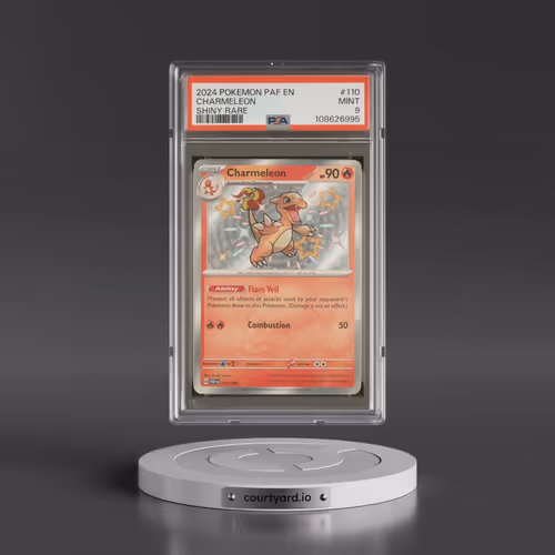 2024 Pokémon Paf EN-Paldean Fates #110 Charmeleon - Shiny Rare (PSA 9 MINT)