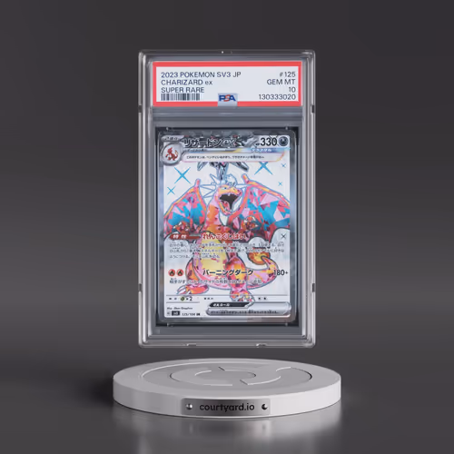 2023 Pokémon SV3-Ruler of the Black Flame #125 Charizard EX - Holo Super Rare (PSA 10 GEM MINT)
