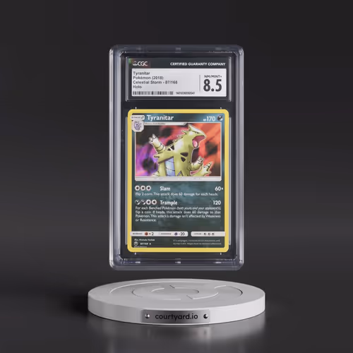 2018 Celestial Storm #87/168 Tyranitar - Holo (CGC 8.5 NM-MT+)