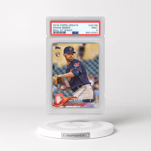 2018 Topps Update #US198 Shane Bieber - Ball at Waist (PSA 9 MINT)
