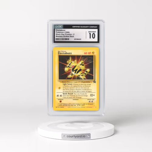 1999 Black Star Promos #2 Electabuzz Mewtwo Strikes Back