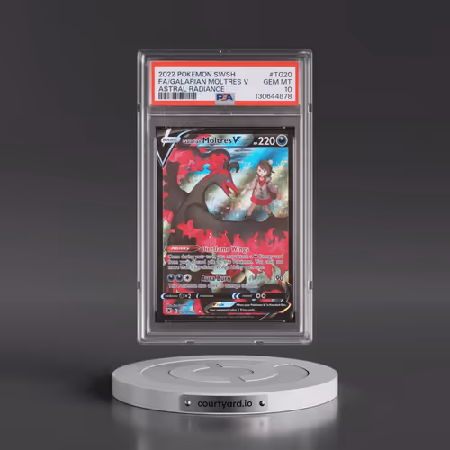 2022 Pokémon Sword & Shield Astral Radiance #TG20 Galarian Moltres V - Holo Full Art (PSA 10 GEM MIN