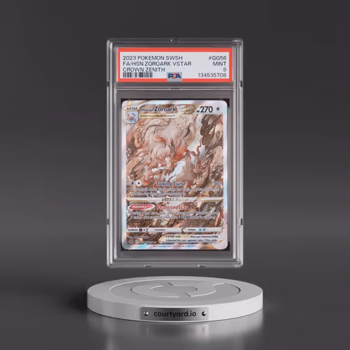 2023 Pokémon Sword and Shield Crown Zenith #GG56 Hisuian Zoroark Vstar - Full Art (PSA 9 MINT)