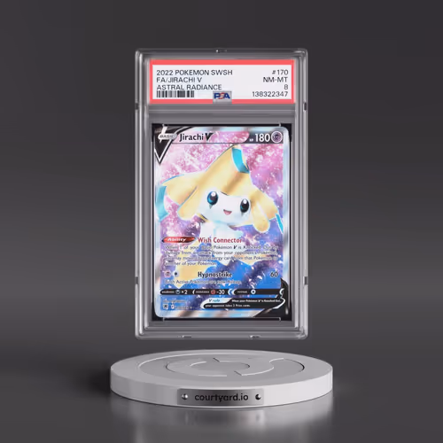 2022 Pokémon Sword & Shield Astral Radiance #170 Jirachi V - Holo Full Art (PSA 8 NM-MT)