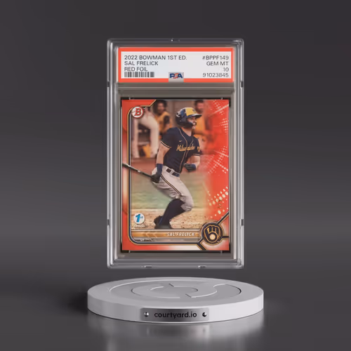 2022 Bowman 1st Edition #BPPF149 Sal Frelick - Red Foil (PSA 10 GEM MINT)
