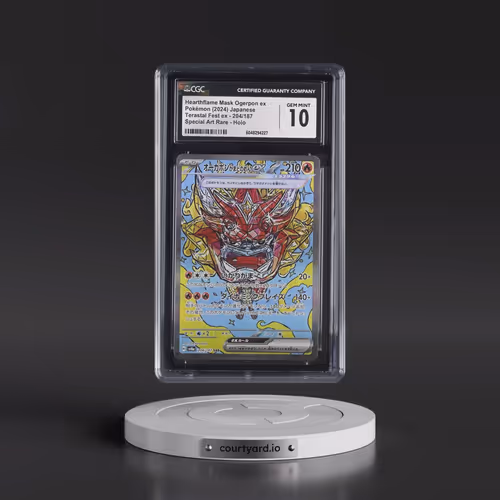 2024 Pokémon Sv8a-Terastal Fest EX #204 Hearthflame Mask Ogerpon EX - Holo Special Art Rare (CGC 10