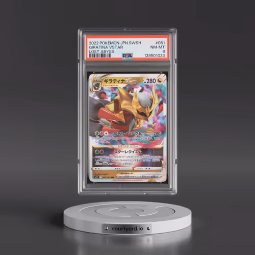 2022 Pokémon Sword & Shield Lost Abyss #081 Giratina Vstar (PSA 8 NM-MT)