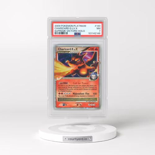 2009 Pokémon Platinum Supreme Victors #143 Charizard G LV.X - Holo (PSA 7 NM)