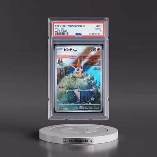 2025 Pokémon Sv11b-Black Bolt #097 Victini - Art Rare (PSA 9 MINT)