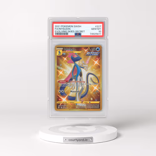 2021 Pokémon Sword & Shield Evolving Skies #227 Inteleon - Full Art Secret (PSA 10 GEM MINT)