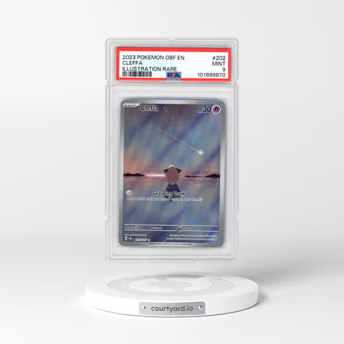 2023 Pokémon Obf EN-Obsidian Flames #202 Cleffa - Illustration Rare (PSA 9 MINT)