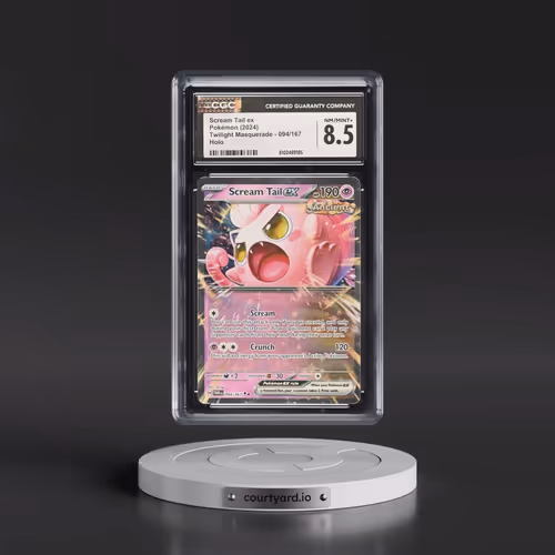 2024 Pokémon Twm EN-Twilight Masquerade #094 Scream Tail EX - Holo (CGC 8.5 NM-MT+)