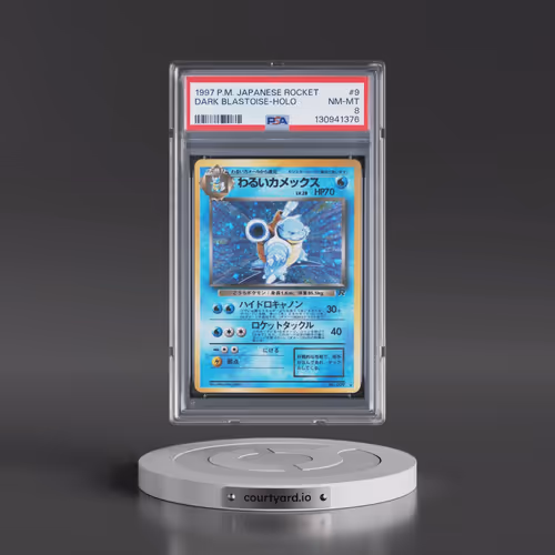 1997 Pokémon Rocket #9 Dark Blastoise - Holo (PSA 8 NM-MT)