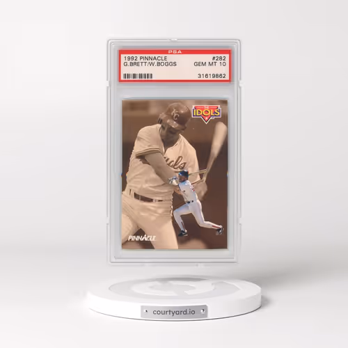 1992 Pinnacle #282 George Brett/Wade Boggs (PSA 10 GEM MINT)