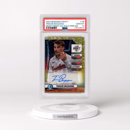 2024 Bowman Draft Bowman Draft Night Autographs #TB Travis Bazzana - Gold Mini Diamond (PSA 10 GEM M