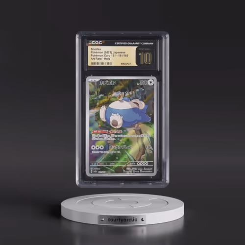 2023 Pokémon Card 151 #181/165 Snorlax - Art Rare Holo (CGC 10 PRISTINE)
