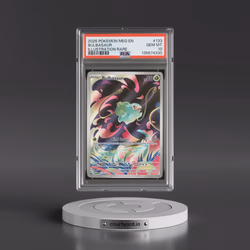 2025 Pokémon Meg EN-Mega Evolution #133 Bulbasaur - Illustration Rare (PSA 10 GEM MINT)