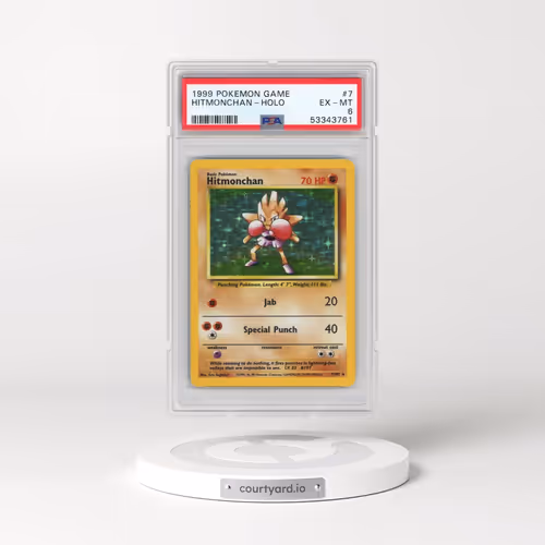 1999 Pokémon Game #7 Hitmonchan - Holo (PSA 6 EX-MT)