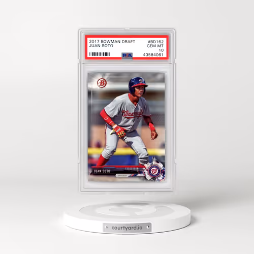 2017 Bowman Draft #BD162 Juan Soto (PSA 10 GEM MINT)