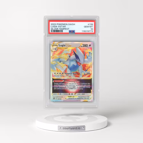 2022 Pokémon Sword & Shield Silver Tempest #139 Lugia Vstar (PSA 10 GEM MINT)