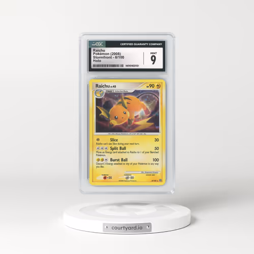 2008 Stormfront #8 Raichu - Holo (CGC 9 MINT)