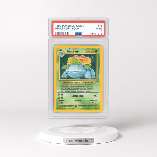 1999 Base Set #15 Venusaur - Holo (PSA 9 MINT)
