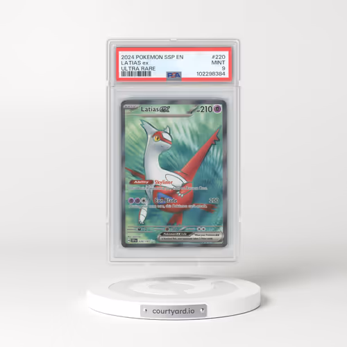 2024 Pokémon Ssp EN-Surging Sparks #220 Latias EX - Holo Ultra Rare (PSA 9 MINT)