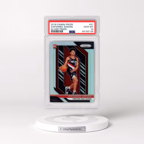 2018 Panini Prizm #61 Anfernee Simons - Silver Prizm (PSA 10 GEM MINT)