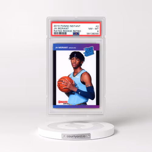 2019 Panini Instant Rated Rookie Retro #2 Ja Morant (PSA 8 NM-MT)