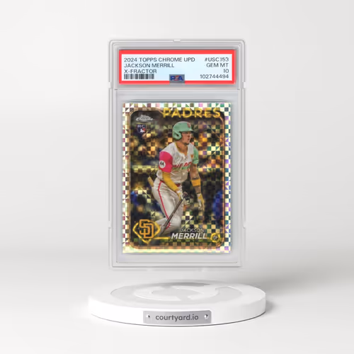2024 Topps Chrome Update #USC153 Jackson Merrill - X-Fractor (PSA 10 GEM MINT)
