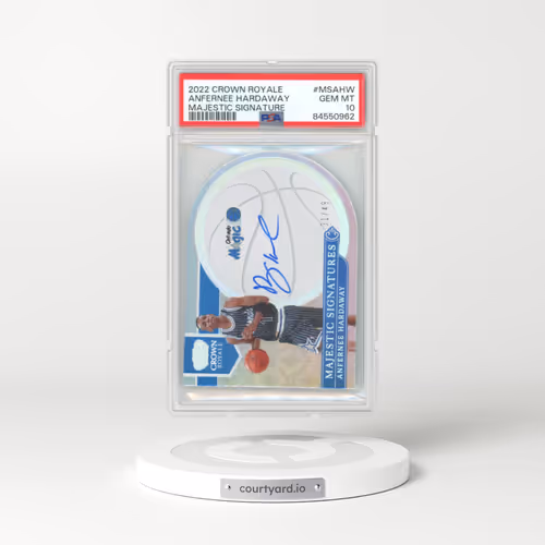 2022 Panini Crown Royale Majestic Signatures #MSAHW Anfernee Hardaway (PSA 10 GEM MINT)