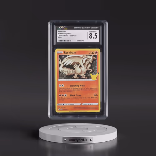 2021 Celebrations #002/025 Reshiram - Holo (CGC 8.5 NM-MT+)
