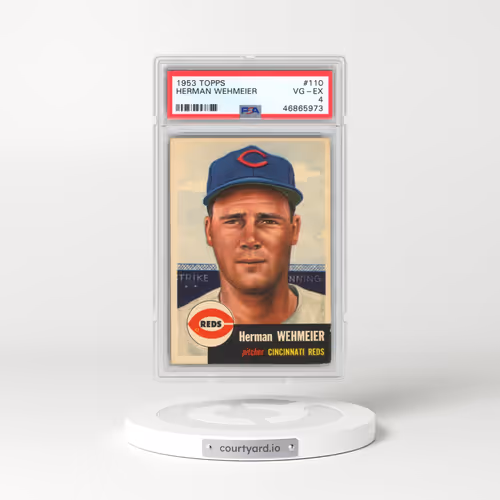 1953 Topps #110 Herman Wehmeier (PSA 4 VG-EX)