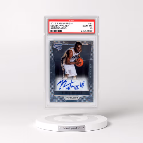 2012 Panini Prizm Autographs #41 Kemba Walker (PSA 10 GEM MINT)