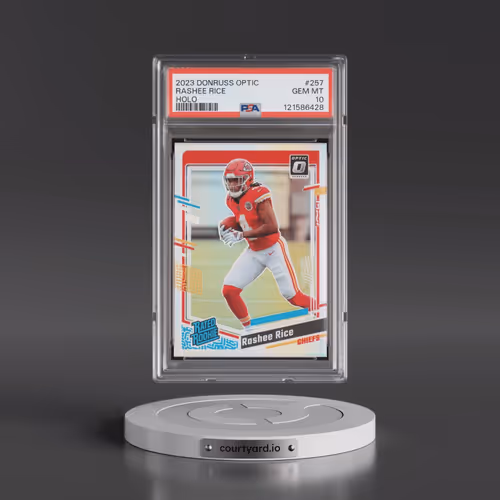 2023 Panini Donruss Optic #257 Rashee Rice - Holo (PSA 10 GEM MINT)