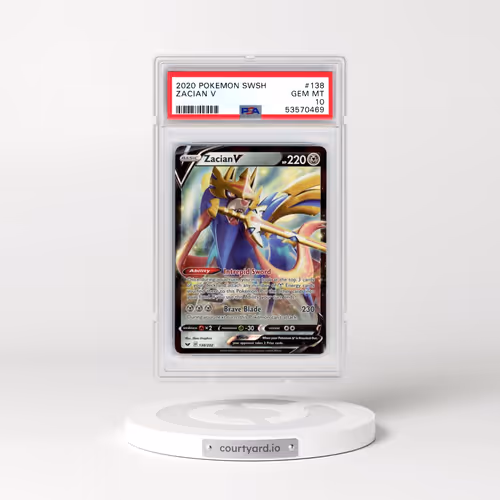 2020 Pokémon Sword & Shield #138 Zacian V - Holo (PSA 10 GEM MINT)