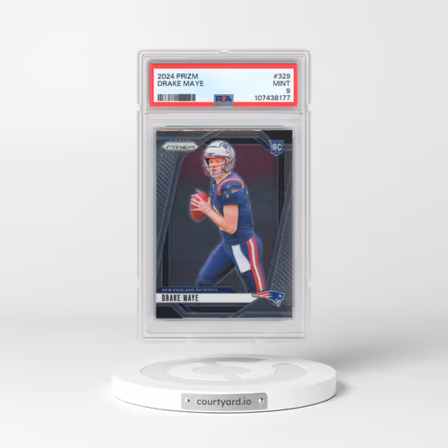 2024 Panini Prizm #329 Drake Maye (PSA 9 MINT)