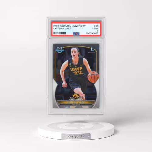 2022 Bowman Chrome University #50 Caitlin Clark (PSA 9 MINT)