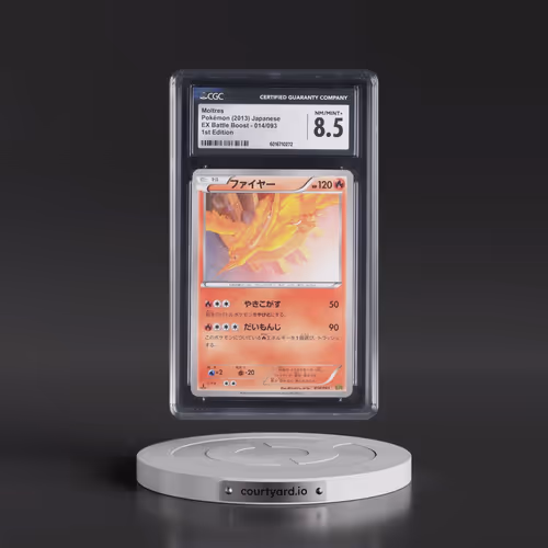 2013 EX Battle Boost #014/093 Moltres - 1st Edition (CGC 8.5 NM-MT+)
