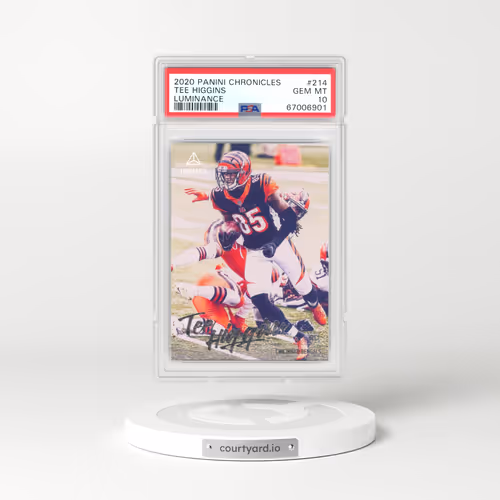 2020 Panini Chronicles Luminance #214 Tee Higgins (PSA 10 GEM MINT)