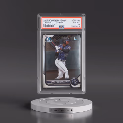 2022 Bowman Chrome Prospects #BCP191 Yanquiel Fernandez (PSA 10 GEM MINT)
