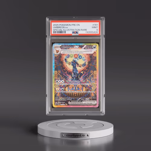 2025 Pokémon Pre EN-Prismatic Evolutions #161 Umbreon EX - Holo Special Illustration Rare (PSA 9 MIN