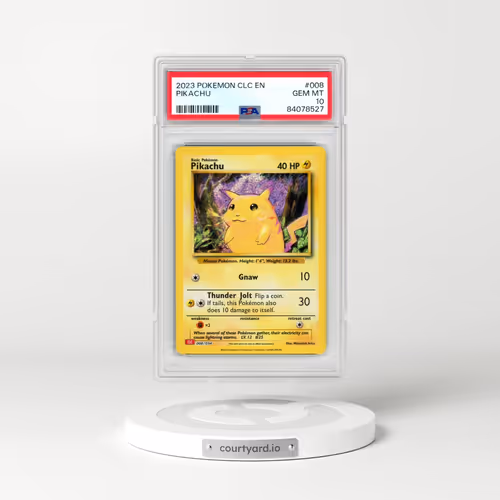 2023 Pokémon Clc-Trading Card Game Classic Charizard & HO-Oh EX Deck #008 Pikachu (PSA 10 GEM MINT)
