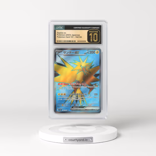 2023 Japanese Pokémon 151 #194 Zapdos EX - Full Art Holo (CGC 10 PRISTINE)