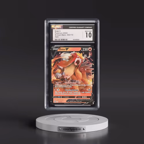 2022 Brilliant Stars #022/172 Entei V - Holo (CGC 10 GEM MINT)