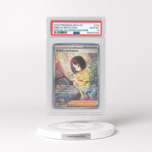 2023 Pokémon Mew EN-151 #203 Erika's Invitation - Special Illustration Rare (PSA 10 GEM MINT)