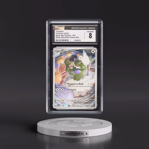 2025 Pokémon Svp EN-SV Black Star Promo #210 Tornadus - White Flare Elite Trainer Box (CGC 8 NM-MT)