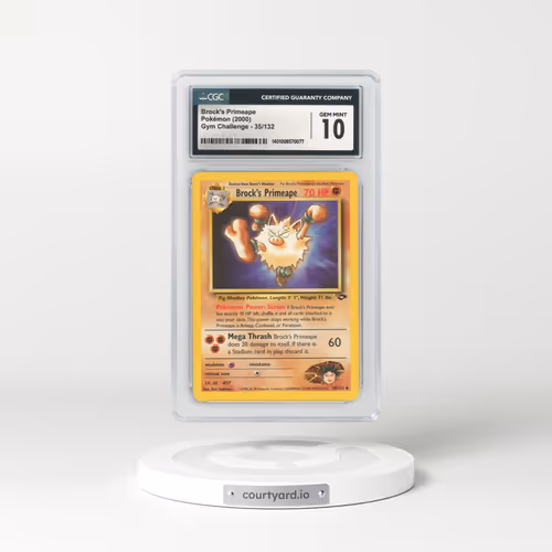 2000 Gym Challenge #35 Brock's Primeape (CGC 10 GEM MINT)