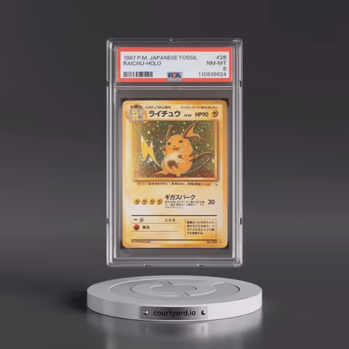 1997 Pokémon Fossil #26 Raichu - Holo (PSA 8 NM-MT)